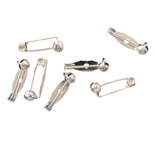 手芸金具 『回転ブローチ 20mm シルバー 7個入り』