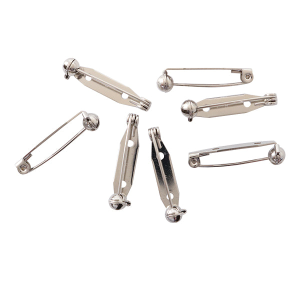 手芸金具 『回転ブローチ 28mm シルバー 7個入り』