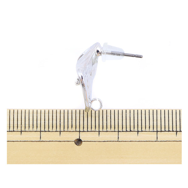 Bracket Piercing "Titanphas Reef Back Silicon Catch 1 Silver 1 paire"