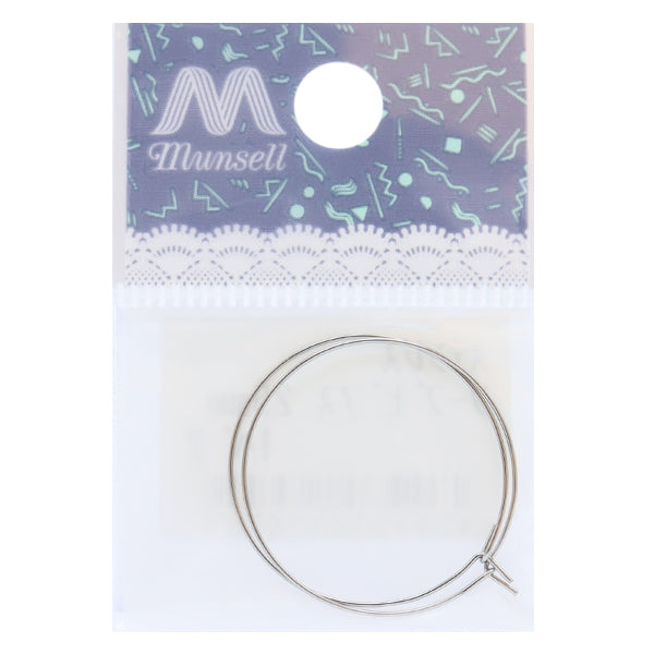 Pendientes soporte "Hoop de acero inoxidable perforado 25 mm 1 par"