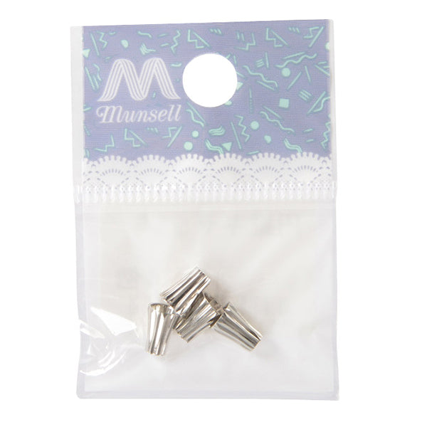 수예브래킷 "4 콘 캡 실버 4 조각"