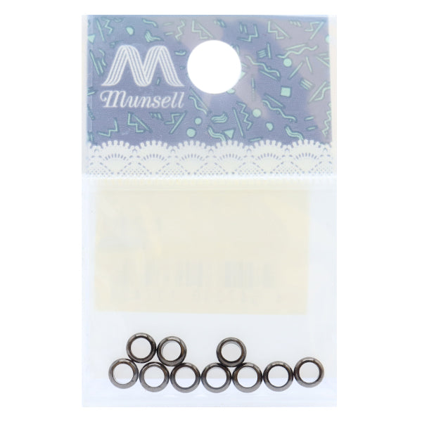 تركيبات يدوية "خاتم كومارو داخلي 3 ملم اسود 10 قطع"