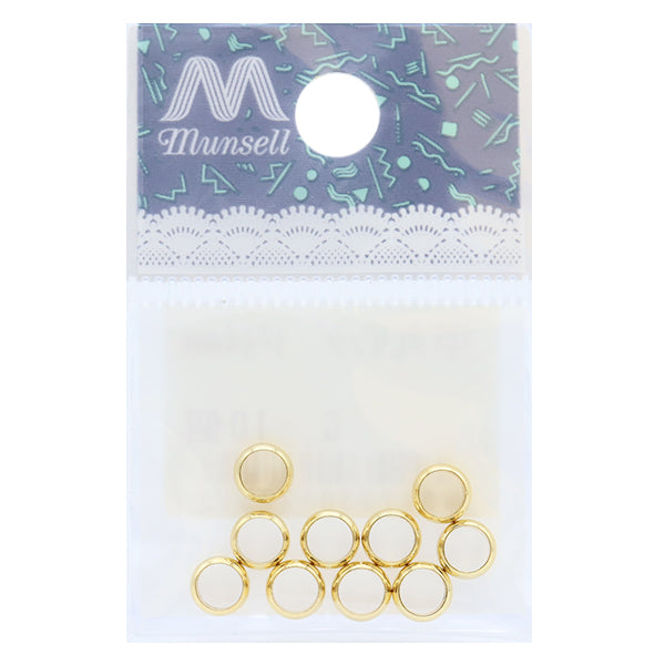 Support d'artisanat "Anneau Komaru 4 mm d'or 10 pièces"