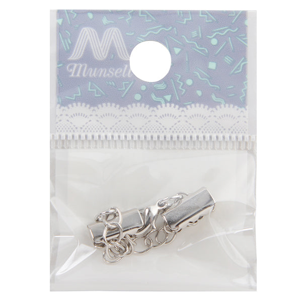 手芸金具 『ナスカン小×リボン止め10mmセット シルバー』