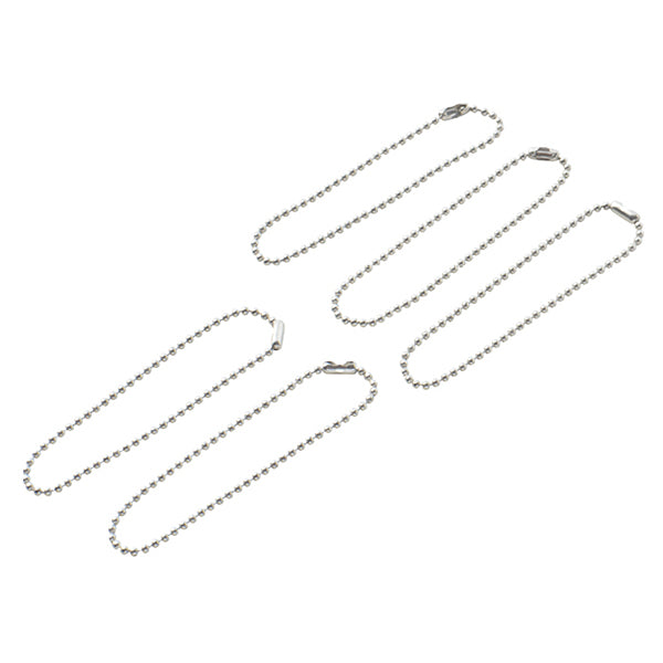 مستلزمات الأشغال اليدوية "سلسلة كرة فضية 1.5 ملم 12 سم قطع 5 قطع"