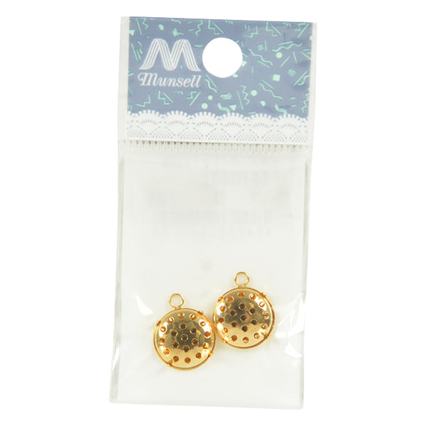 手芸金具 『シャワー カン付き ゴールド 12mm 2個入り #7040』