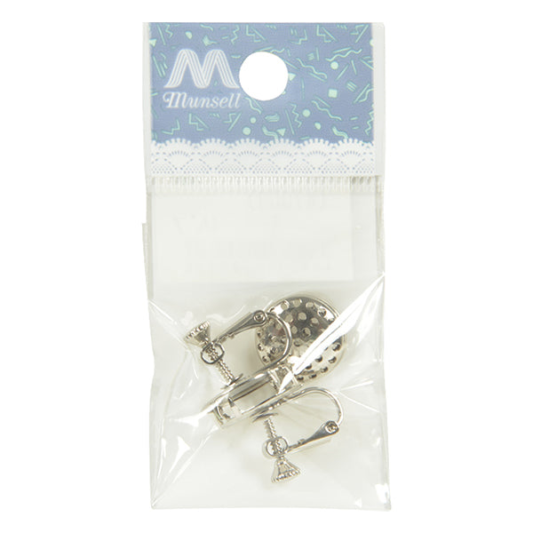 Kunsthandwerk Klammer "Duschohrring Silber 15mm 1 Paar #7009"