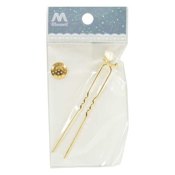 Handicraft bracket "Shower Kanzashi Gold 12mm 1 piece #7035"