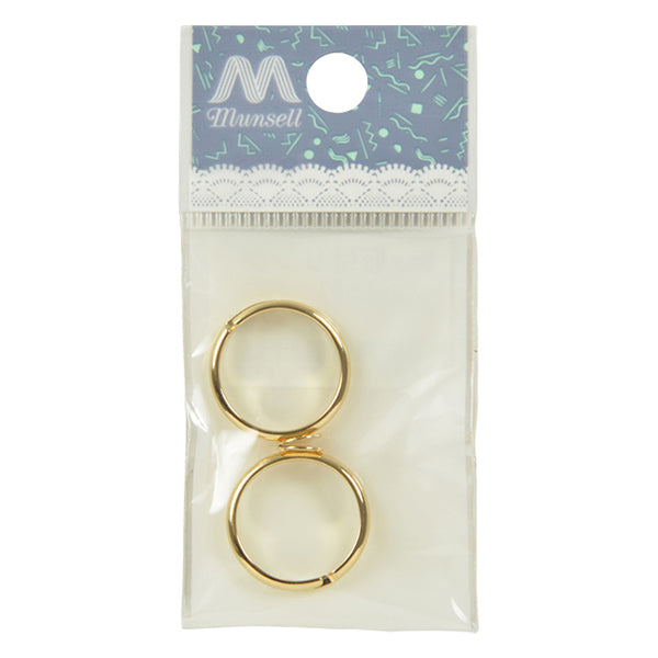 Handicraft bracket "plate ring gold 6mm 2 pieces #9050"