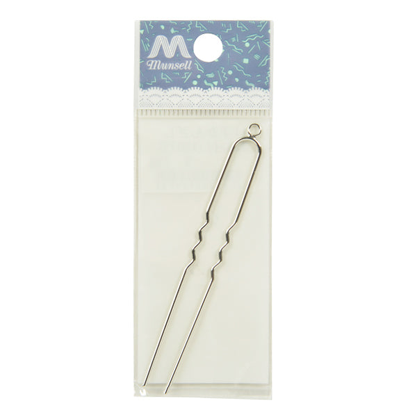 Handicraft bracket "Kanzashi 7.9cm 1 Silver with 1 can #9075"