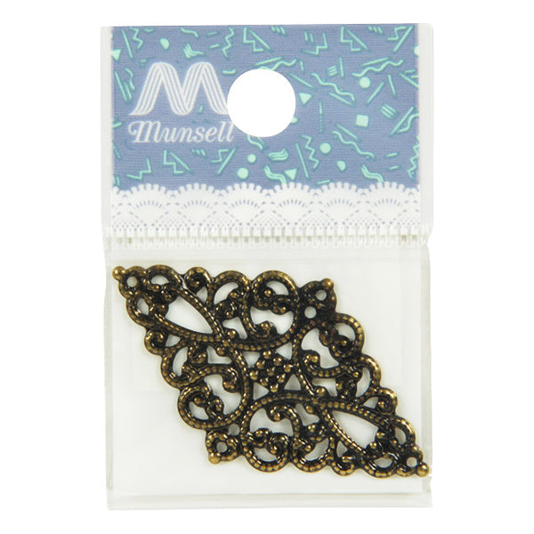 Handicraft bracket "Skashi Parts Rhinocated Antique Gold #2418"