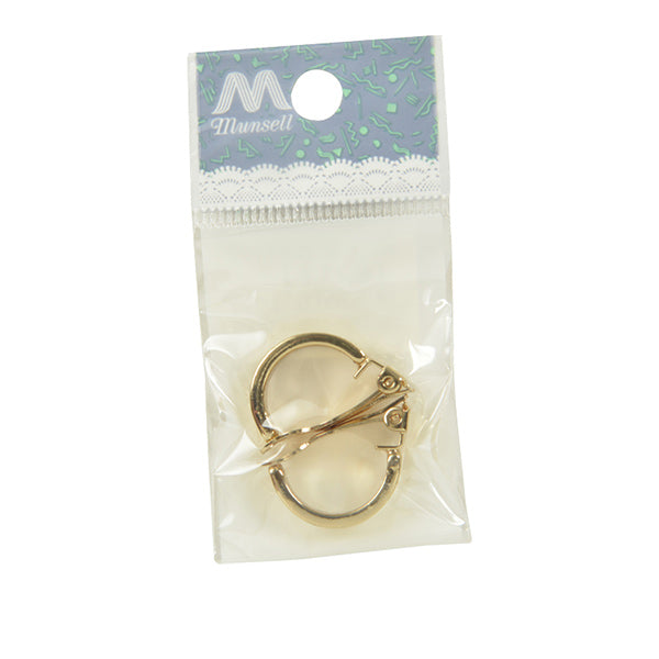 手芸金具 『粘土土台 板バネ イヤリング ゴールド 1ペア #3085』