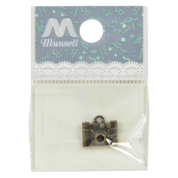 Handicraft bracket "Charm Camera Antique Gold No.831"