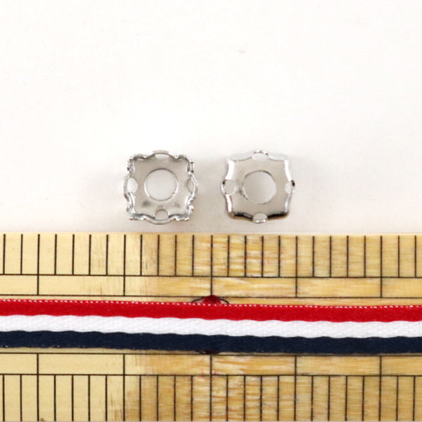 مستلزمات المشغولات اليدوية “2 قطعة فضية لـ #1088-SS39”