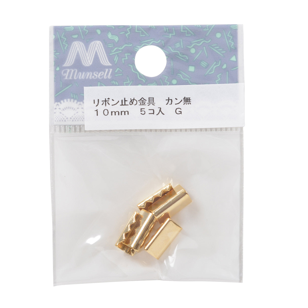 Handicraft bracket "Ribbon1cm g without a clasp fittings