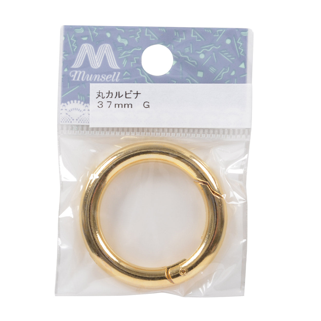 Handicraft bracket "round carabiner 3.7cm G"