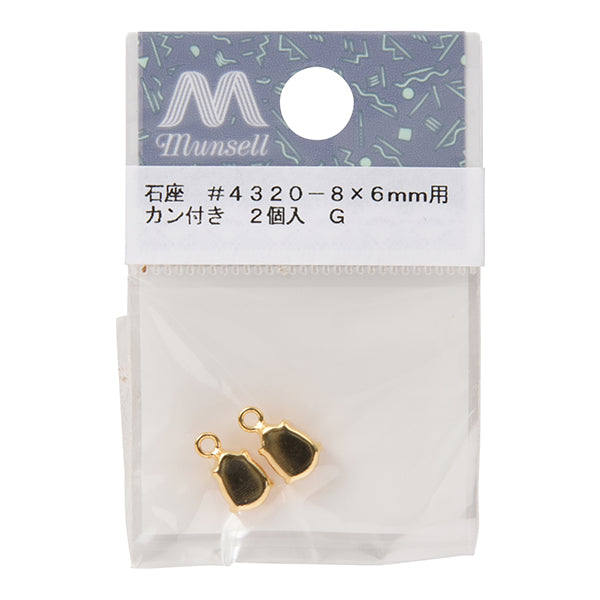 Jewelry Findings "Ishiza #4320 8 x 6mm with can 2 gold"