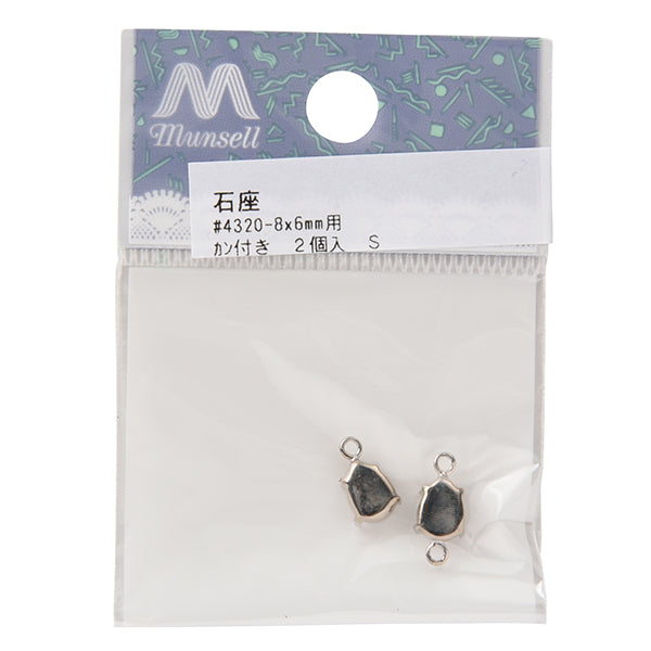 Jewelry Findings "Ishiza #4320 8 x 6mm with can 2 silver"