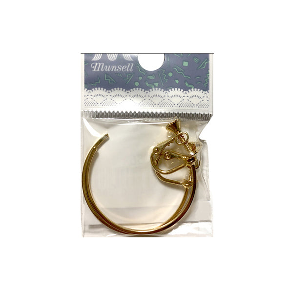 手芸金具 『271 0056G 30mmフープイヤリング』