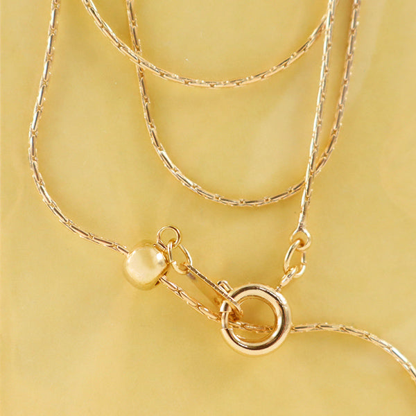 Handicraft bracket "Slide -through 2 50cm nickel free gold"