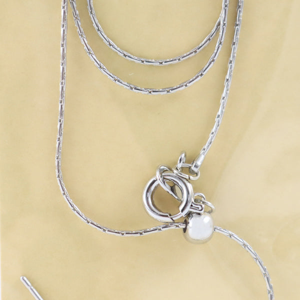 Handicraft bracket "Slide -through 2 50cm nickel -free silver"