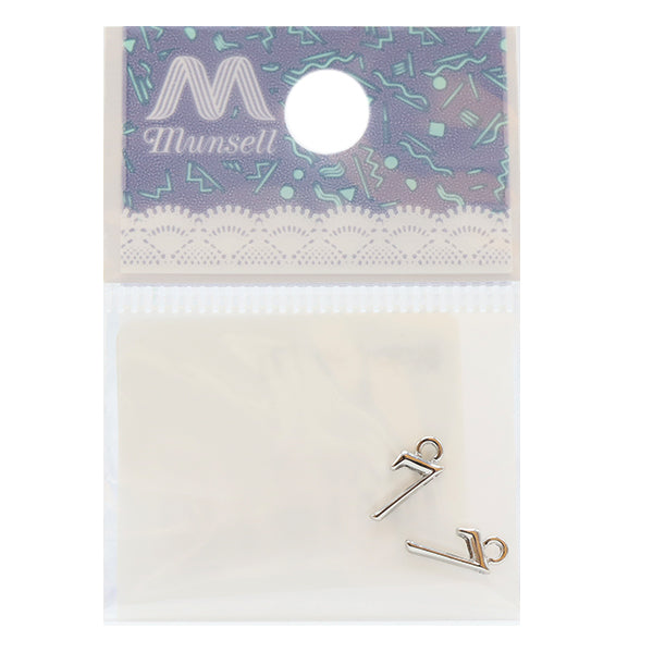 Handicraft bracket "Numeric parts 7 silver 2 pieces 271/0210"