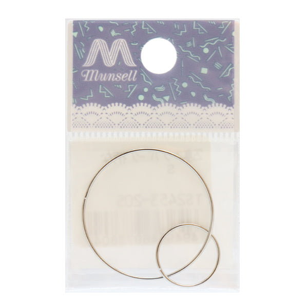 Soporte de artesanía "Piezas de aro 2 sin un patrón de 44 mm de plata TS2453-205"