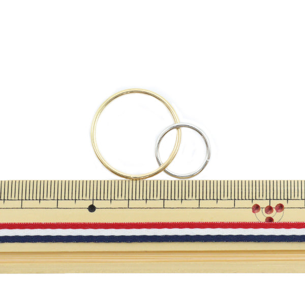 Handicraft bracket "Combination metal parts round 2 consecutive gold logum color"