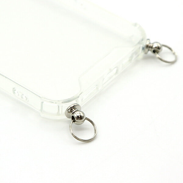 Handicraft material "iPhone case with bracket iPhone12 / 12PRO clear x silver ZA0548"