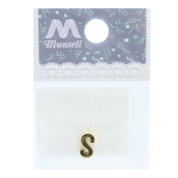 Metal parts "Initial S 8mm Gold 1 PS6043-201"