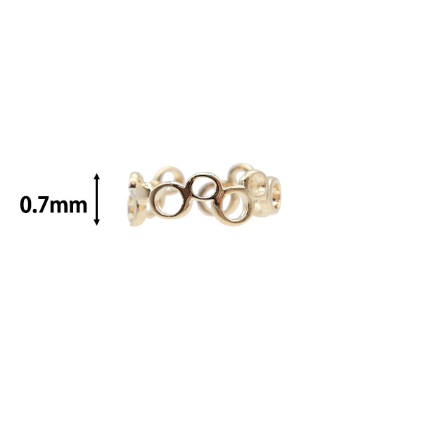Handicraft bracket "ear cuffing KP-3269 Gold EA1850"