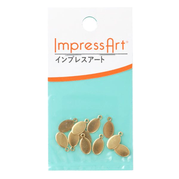 ختم معدني "ImpressArt ختم علامة فارغة (بيضاوية) حوالي 9.5 × 6.5 مم 8 قطع U3001 // 1"