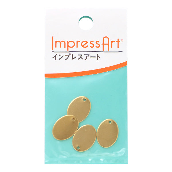 Stamping in metallo "Impressionart Stamping Blank Plate (ellittico) Circa 18 × 13mm 3 pezzi U3010 // 1"