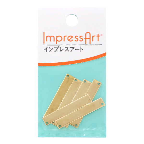 Estampage métallique "Impressart Stamping Rectangle vide d'environ 6 × 38 mm 5 pièces U3024 // 1"