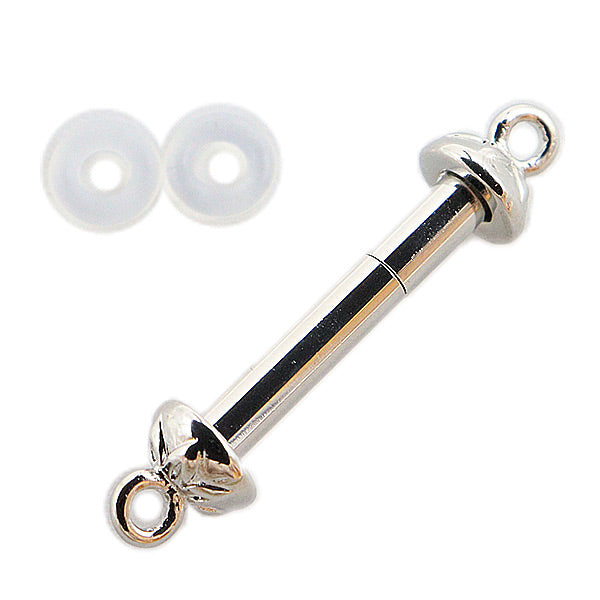 アクセサリー金具 『とんぼ玉用 ユニバーサルホルダー unihol(ユニホール) ロジウム 6-H30』