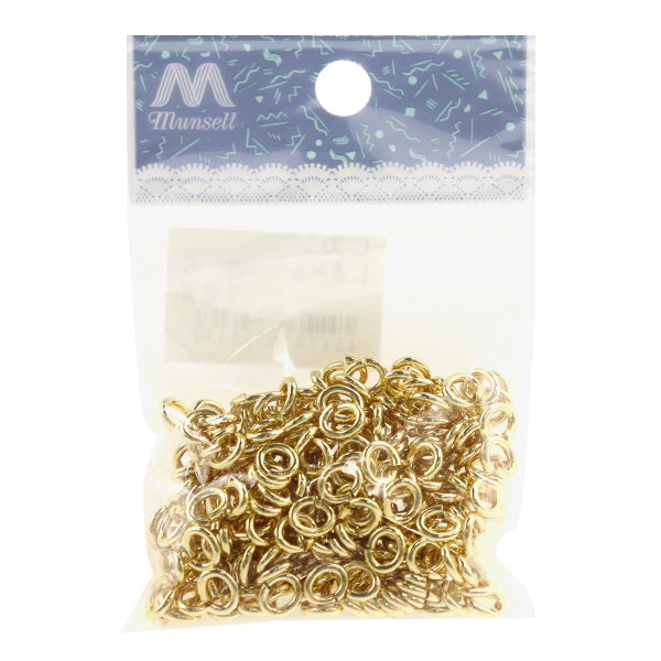 Accesorios de artesanía "C Can 1.4 x 6 x 7 mm de oro 50g aproximadamente 250 piezas "