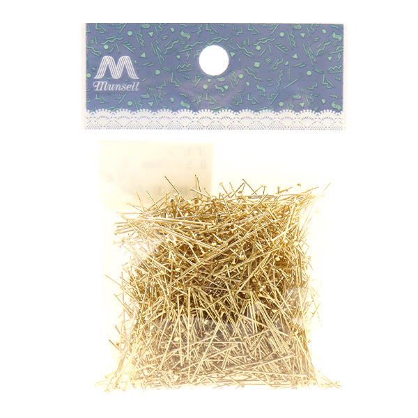 Хрустальные фитинги "T -pin 0,5 x 20 мм золото 50 г около 1350 штук "