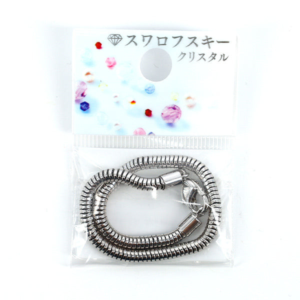 Accessory material “Be Charmed”BeadsBracelet 1 piece rhodium 170mm #80000"