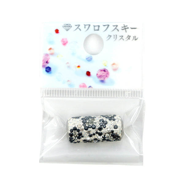 Accessory material “Be Charmed”Beads 1 piece black diamond x silver shade #81974"