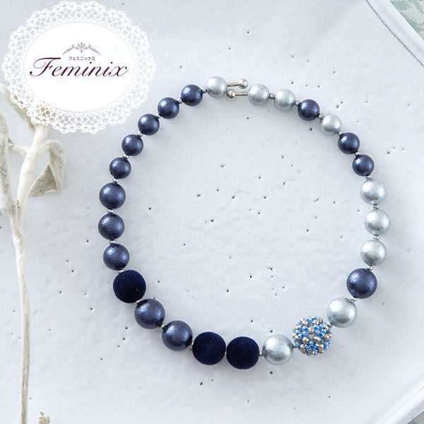 ビーズキット 『Feminix フェミニックス 花編みボールのリング