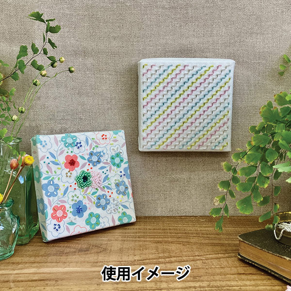 Fabric panel 11cm x 11cm White 6-35-1 TOHO BEADS Toho Beads