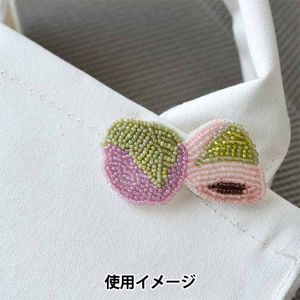 BeadsKit "Harako Broach Kit Sakura Mochi HCA20 // 6" MIYUKI Miyuki