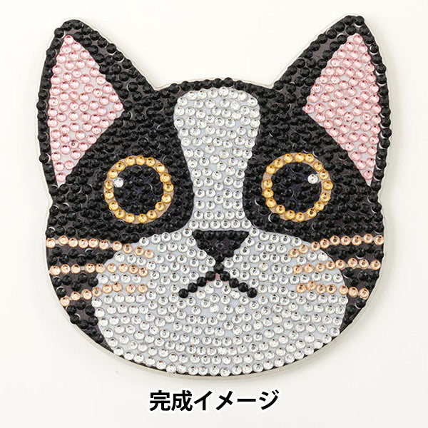 ビーズキット 『ダイヤモンドフィックス コースター ネコ B 10-4713
