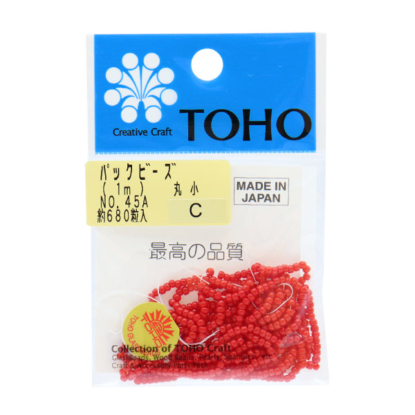 ビーズ 『パックビーズ 丸小 No.45A』 TOHO BEADS トーホービーズ