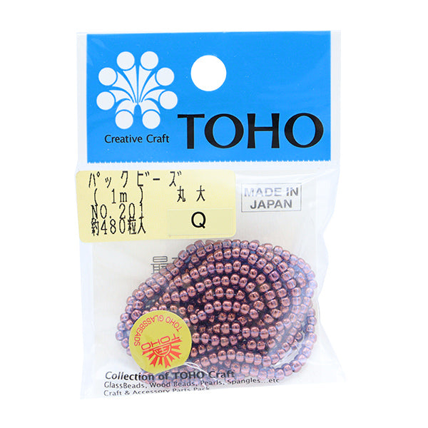 ビーズ 『パックビーズ 丸大 No.201』 TOHO BEADS トーホービーズ 
