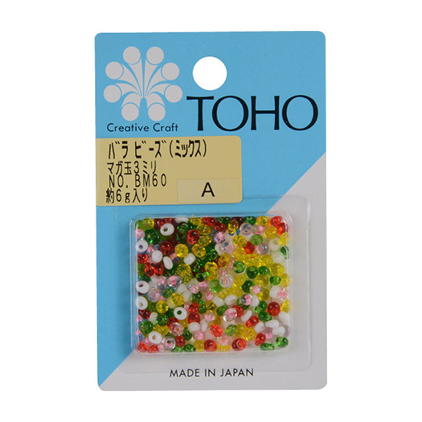 ビーズ 『バラビーズ マガ玉 ミックス BM60』 TOHO BEADS トーホー
