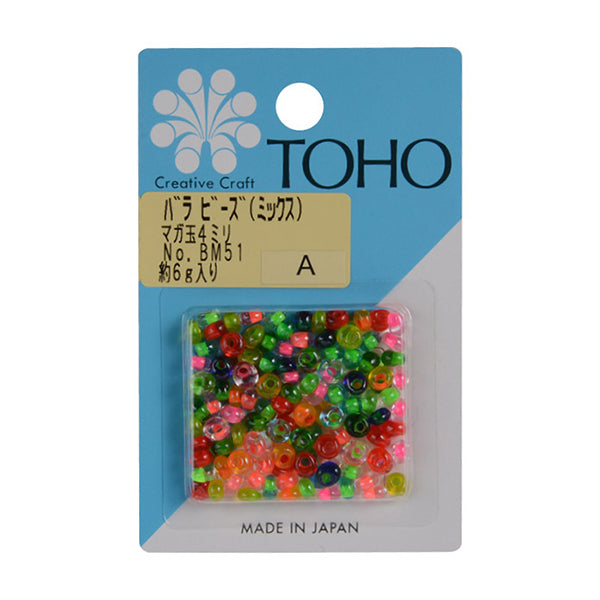 ビーズ 『バラビーズ マガ玉 ミックス BM51』 TOHO BEADS トーホー