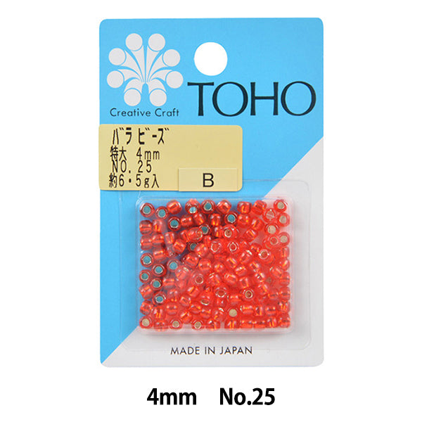 ビーズ 『バラビーズ 特大 4mm No.25』 TOHO BEADS トーホービーズ 