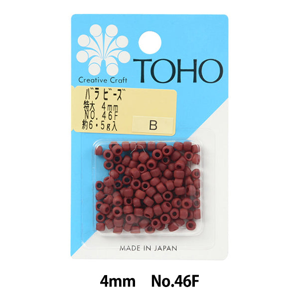ピース ビーズ 『バラビーズ 特大 4mm No.46F』 TOHO BEADS トーホービーズ