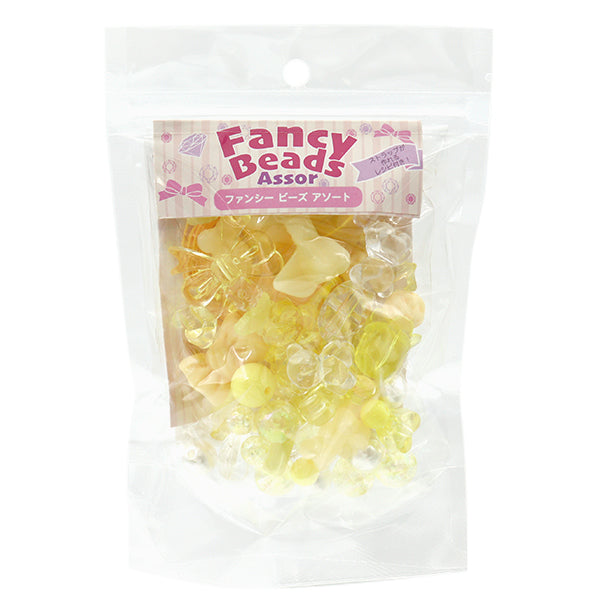 пакетБисер "Причудливые бусины ассортимент желтый 10-4746"